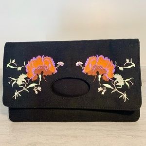 Embroidered Clutch